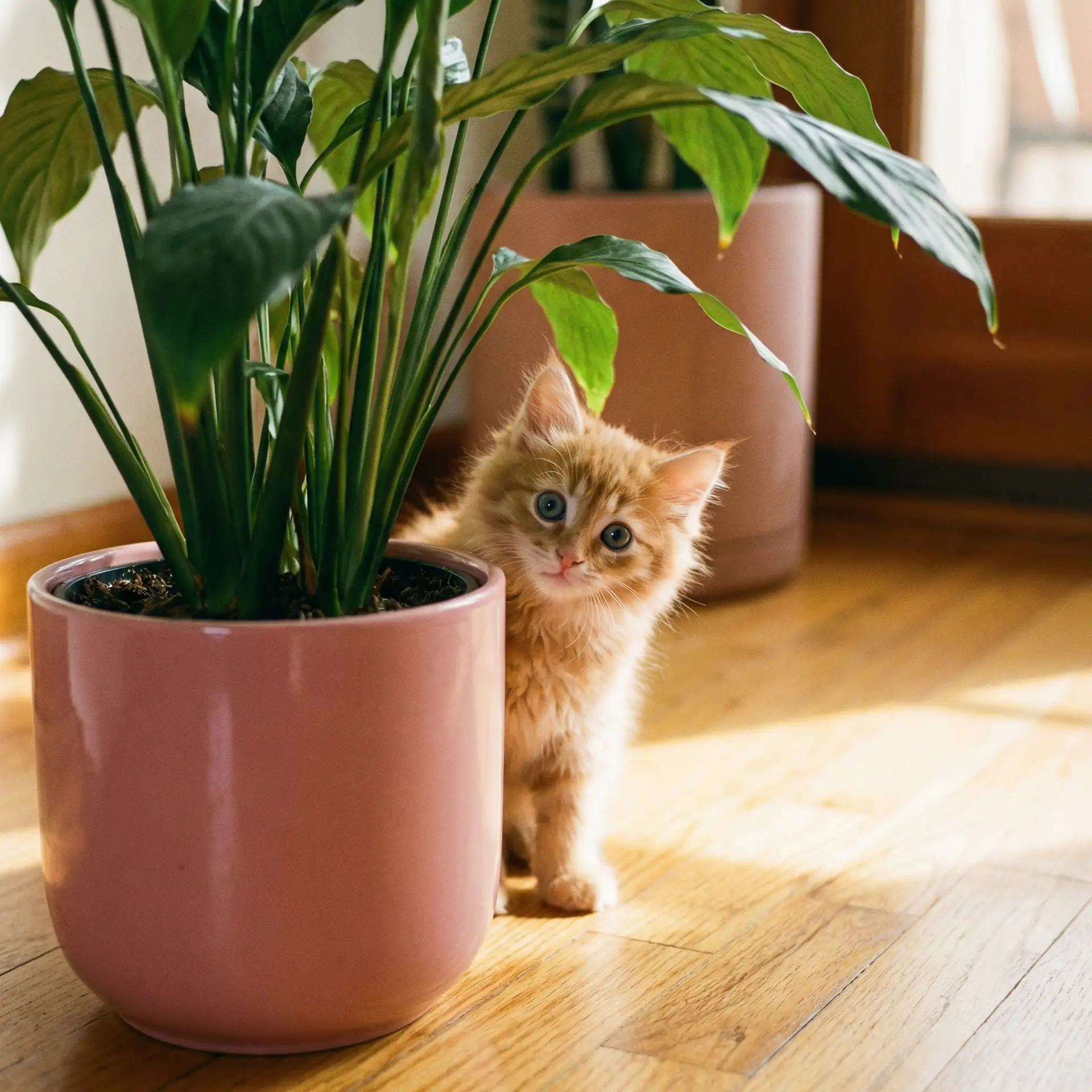 小猫从花盆后探头 - 国产日产美产精品